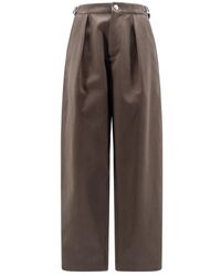 Burberry - Pantaloni in cotone con cinghie regolabili - Lyst
