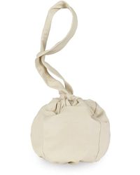 Cortana - Sack M, Mittlere Ledertasche Sand - Lyst