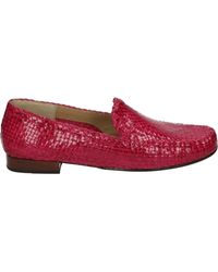 Sioux - Schoenen ,Roze ,Leer Roze Leren Instappers Met Rubberen Zool - Lyst