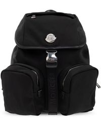 Moncler - Rucksack Mit Logo-Förmiger Applikation - Lyst