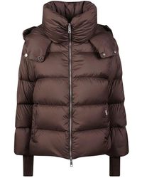 Add - Jassen ,Bruin ,Leer Korte Dons Cape - Lyst