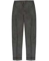 Maison Margiela - Gekreukelde Broek Met Vintage Effect - Lyst
