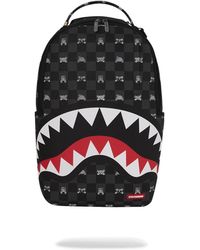 Sprayground - Tassen ,Zwart ,Leer Shark Mouth Backpack - Lyst