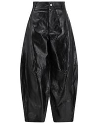 Soeur - Leren Broek Met Wijde Pijpen - Lyst