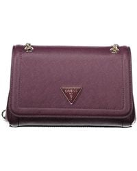 Guess - Borsa a mano in polietilene lilla - Lyst
