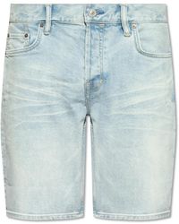 AllSaints - Switch jeans shorts - Lyst