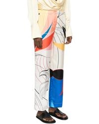 F.R.S For Restless Sleepers - Geprinte Zijden Broek - Lyst