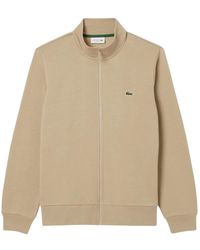 Lacoste - Fleece-Sweatshirt Mit Hohem Reißverschlusskragen - Lyst