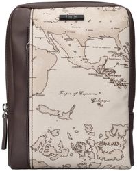 Alviero Martini 1A Classe - Messenger Bag Van Imitatieleer En Stof - Lyst