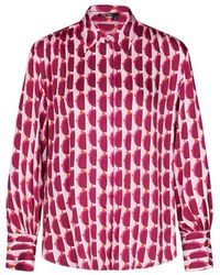 MARC AUREL - Bluse Mit Geometrischem Print - Lyst