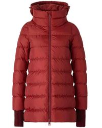 Herno - Jassen ,Rood ,Nylon A-Shape Jas - Lyst