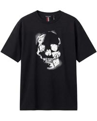 Antony Morato - Tops ,Zwart ,Katoen Relaxed Fit Skull T-Shirt - Lyst