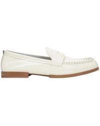 ESTRO - Weiße Loafer Für Damen Aus Echtem Lackleder - Lyst