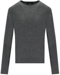 Weekend by Maxmara - Truien & Vesten ,Grijs ,Wol Sicilia Crewneck Sweater - Lyst