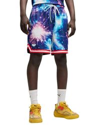 PUMA - Pokemon X Hoops Mewtwo Shorts - Lyst