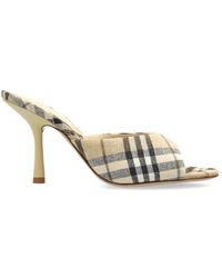 Burberry - Sandaletten mit absatz mews - Lyst