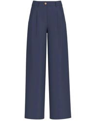 Guess - Broeken ,Blauw ,Slim Fit Blauwe Broek Voor Vrouwen - Lyst