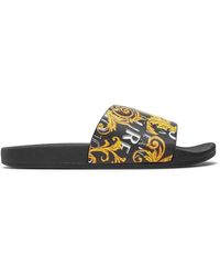 Versace Jeans Couture - Schwarze Flip Flops & Slider - Lyst