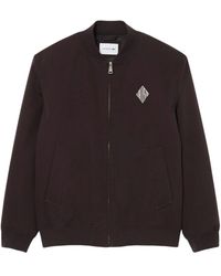 Lacoste - Jassen ,Bruin ,Katoen Retro Badge Waterafstotend Bomberjack - Lyst
