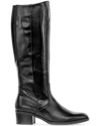 Gabor - Schoenen ,Zwart ,Leer Zwarte Leren Rijlaarzen - Lyst