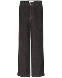 Lolly's Laundry - Broeken ,Bruin ,Katoen Donkere Mokka Katoenen Broek Model - Lyst