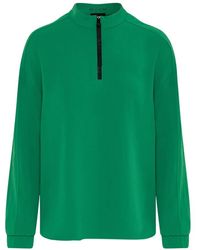 Marc Cain - Blouse Met Opstaande Kraag En Rits - Lyst