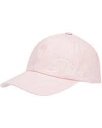 Patou - Accessoires ,Roze ,Katoen Logo Geborduurde Katoenen Baseballpet - Lyst