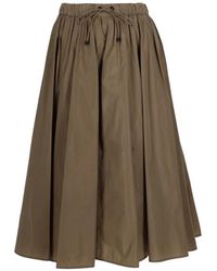 Max Mara - Rokken ,Bruin ,Polyester Mxmlonza Midi Rok - Lyst