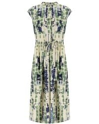 Woolrich - Light Oak Long Patterned Dress - Lyst