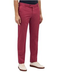 Brooks Brothers - Chinos in cotone stretch rosso - Lyst