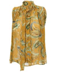 Marella - Blouse Met Strik-Sjaal - Lyst