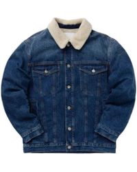 Isabel Marant - Japao Jeansjacke mit Kragen aus Shearling-Imitat - Lyst
