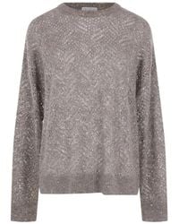 Brunello Cucinelli - Round-Neck Knitwear - Lyst
