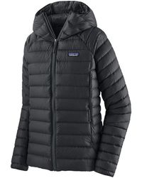 Patagonia - Suéter De Plumas Con Capucha Chaqueta Negro - Lyst