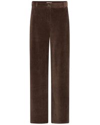 Ichi - Broeken ,Bruin ,Rechte Broek - Lyst