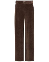 Ichi - Broeken ,Bruin ,Rechte Broek - Lyst