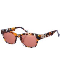 Liu Jo - Accessoires ,Veelkleurig ,Rechthoekige Acetaat Zonnebril Met Uv-Bescherming - Lyst