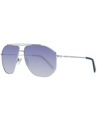Guess - Silberne aviator sonnenbrille für männer - Lyst