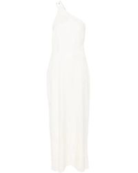 Calvin Klein - Abito vanilla bianco con una spalla - Lyst