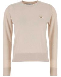 Maison Kitsuné - Round-Neck Knitwear - Lyst