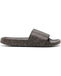 Michael Kors - Braune slide hausschuhe für frauen - Lyst