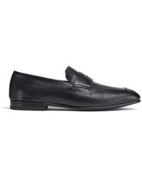 ZEGNA - Klassische schwarze mokassins - Lyst
