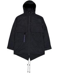 Alpha Industries - Jassen ,Zwart ,Katoen Utility Uv Fishtail Jacket - Lyst
