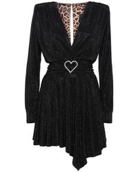 Philipp Plein - Kleedjes ,Zwart ,Aphrodite Crystal Mini Dress - Lyst