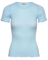 Rosemunde - Weiches top mit gekräuselten kanten - Lyst