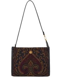 Etro - Tassen ,Veelkleurig ,Leer Paisley Jacquard Pouch - Lyst