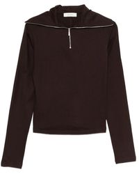 Entire studios - Hoodies & Sweatvesten ,Bruin ,Wol Apex Wool Top - Lyst