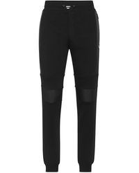 Philipp Plein - Broeken ,Zwart ,Katoen Joggingbroek Iconic Plein - Lyst