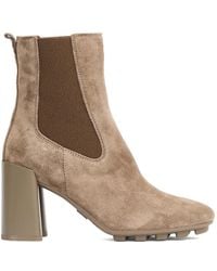 Hogan - Schoenen ,Suède Enkellaarsjes Voor Vrouwen - Lyst