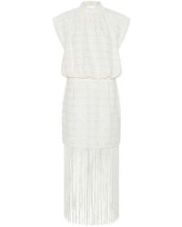 Bruuns Bazaar - Elegantes snow kleid mit fransendetail - Lyst